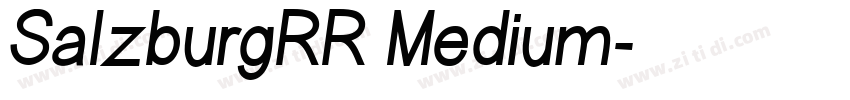 SalzburgRR Medium字体转换